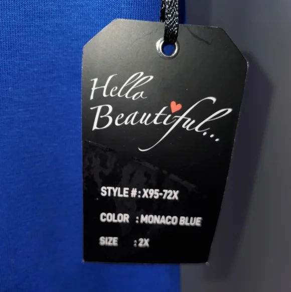 Splash Women's Vibrant Blue Short Sleeve Tee - Picture 3 of 4